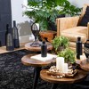 Sullivans Matte Black Gold Lined Metal Vases Set of 2, 21"H & 17"H Black - 4 of 4