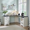 SinCiDo Home Office Desk, Modern Farmhouse 59" Computer Desk w/File Cabinet for Letter, T4, F4 Legal Storage, for Writing & Studying - 3 of 4