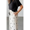 Women's Never Say Never Linen Pants - Easel L - 2 of 4