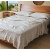 Crane Home | Calm Crinkled Comfort Fitted Sheet (Morning Fog) - 3 of 4