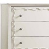 Edalene 37" Decorative Storage Drawers Pearl White - Acme Furniture: Clear Rosette Knobs, Floral Felt-Lined, Nickel Rose Hardware - 2 of 4