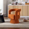 CAVINAS 360 Degree Swivel Chairs, Cuddle Barrel Chair, Accent Chairs, Round Armchairs with Wide Upholstered, Fluffy Fabric Chair - 4 of 4