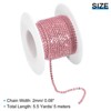 Unique Bargains DIY Bag Clothing Decoration Crystal Rhinestone Sew on Close Claw Chain Trim - 2 of 4