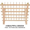 JumblCrafts 60-Spool Wooden Embroidery Thread Holder w/ Hanging Hooks Wall-mountable, Sewing Organizer & Embroidery Rack, Freestanding, Flip-Out Legs - 4 of 4