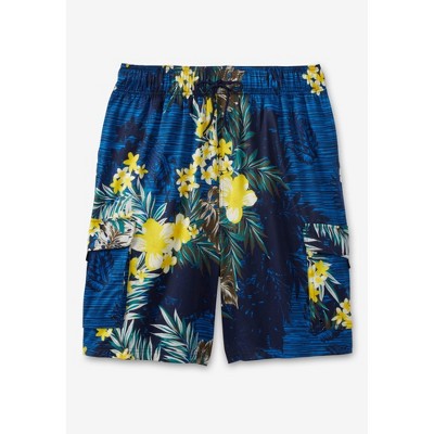 KingSize 8" Flex Cargo Swim Trunks - XL, Topography — фото 4
