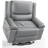 21"-27" Seat Width PU Leather Power Lift Recliner Chair with Massage &Heat, Adjustable Furniture for Back, Legs w/ 3 Positions, USB Port, Side Pocket - 2 of 4