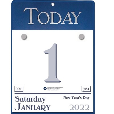 House of Doolittle 9" x 6.5" Tear-Off Calendar Blue/White 310-22