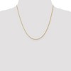 Black Bow Jewelry 1.3mm 14k Yellow Gold Diamond Cut Solid Wheat Chain Necklace - 2 of 4