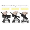 Infans Foldable Baby Stroller Kids Travel Newborn Infant Buggy Pushchair Coffee - 4 of 4