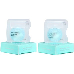 Cocofloss Woven Dental Floss - Delicious Mint  (PACK OF 2) Dentist-Designed Oral Care, Mint, Waxed, String Floss w/ Coconut Oil - 1 of 4