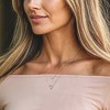 Ross-Simons 0.15 ct. t.w. Diamond Double-Heart Layered Necklace in Sterling Silver Size 16.5 - 2 of 3