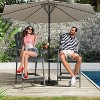 Outdoor Adirondack Barstools with Connecting Tray, Tall Adirondack Chairs Bar Chairs, Bar Height Adirondack Chairs Set of 2 - 2 of 4