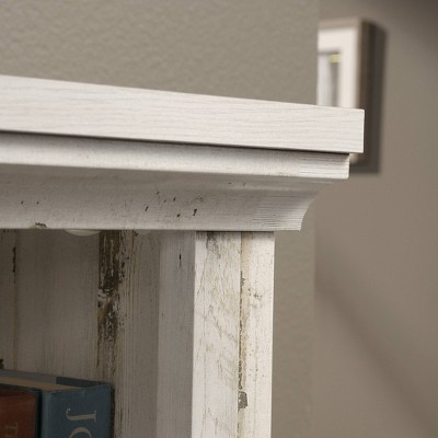 Adjustable Oak and White 3-Shelf Bookcase