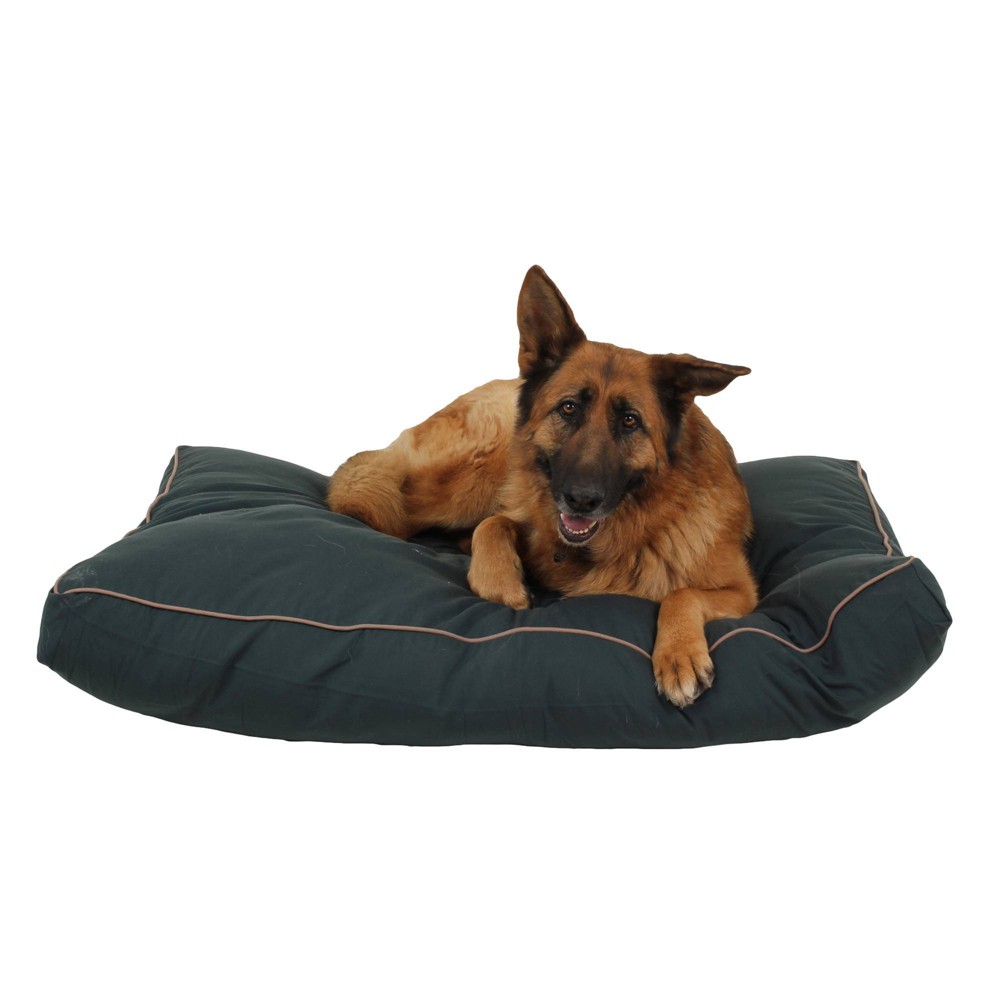 Photos - Bed & Furniture Carolina Pet Company Solid Faux Gusset Jamison Dog Bed - L - Green 