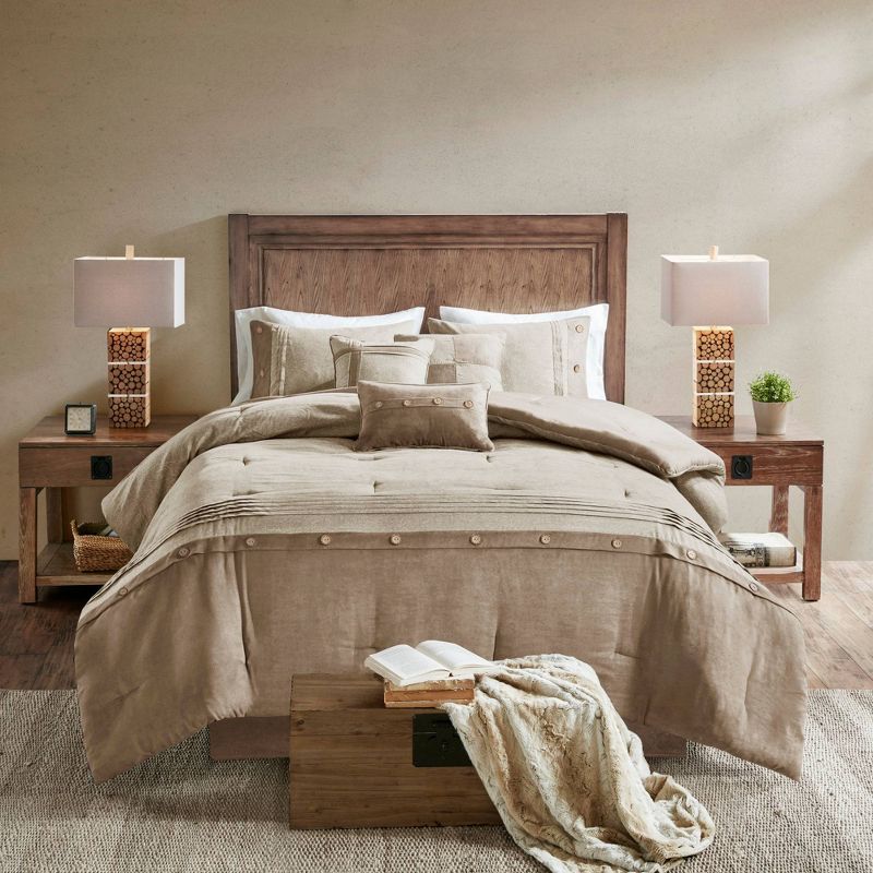 Powell Faux Suede Comforter Set - Madison Park, 4 of 16