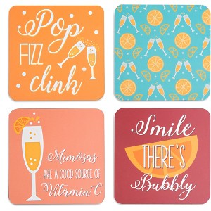 Pavilion Gift Company - Celebration Citrus - 4" Coaster Set with Box (4 Piece) - Coasters - 1 of 4