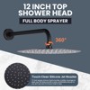 WOWOW  9-Spray Patterns with 1.8 GPM 10 in. Wall Mount Rain Fixed Shower Heads in - 4 of 4