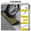 VEVOR Curb Ramp, 2.6" Rise Rubber Driveway Ramps, Heavy Duty 33069 lbs Weight Capacity Threshold Ramp, Curbside Bridge Ramps - 4 of 4