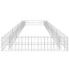 vidaXL Gabion Raised Bed Patio Basket Planter Outdoor Garden Galvanized Steel - 157.5" x 39.4" x 7.9" - 3 of 4
