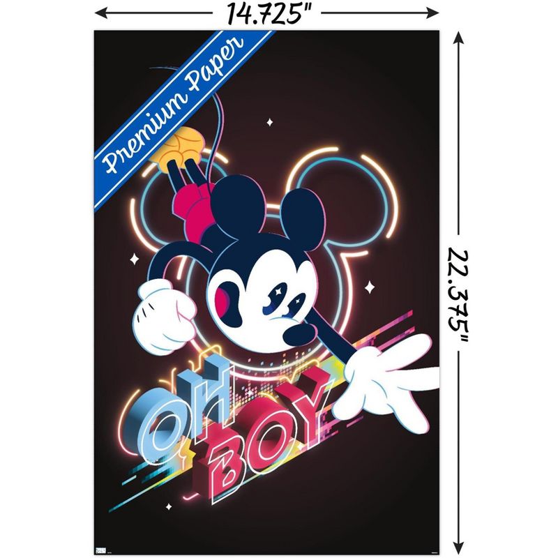 Trends International Disney Mickey Mouse - Oh Boy Unframed Wall Poster Prints, 3 of 7