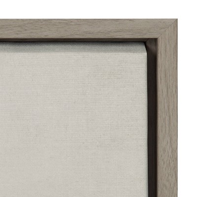 Gray Framed Canvas with Emerson Quote for Nursery