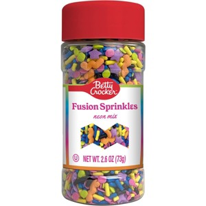 Betty Crocker Neon Fusion Sprinkle Bottle - 2.6oz - 1 of 3