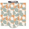 Elanze Designs Splatter Pattern Orange Sage 20 ounce Stainless Steel Travel Tumbler - 2 of 4