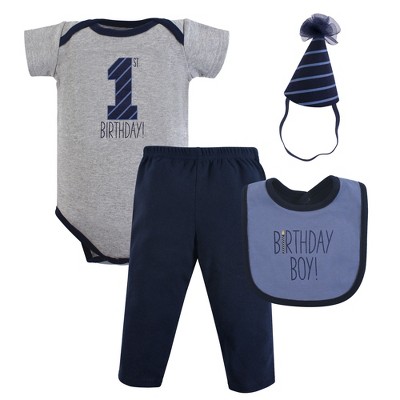 Hudson Baby Infant Boy Birthday Boxed Giftset, Birthday Boy, 12-18 Months