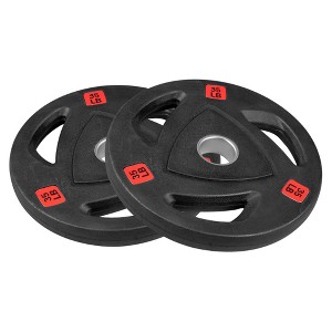 Weight Plates For Dumbbells, Universal 2-inch Hole Weight Plates, Pairs Or Single Optional - 1 of 4