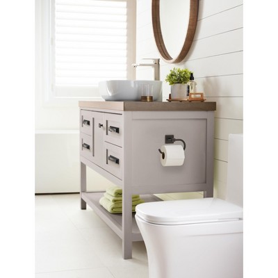 Oil-Rubbed Bronze Single Post Wall Mount Toilet Paper Holder