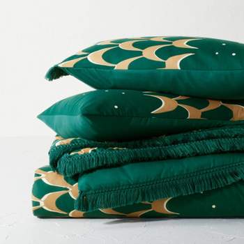 Full/Queen Printed Comforter & Sham Set Teal - Opalhouse™ designed with Jungalow™
