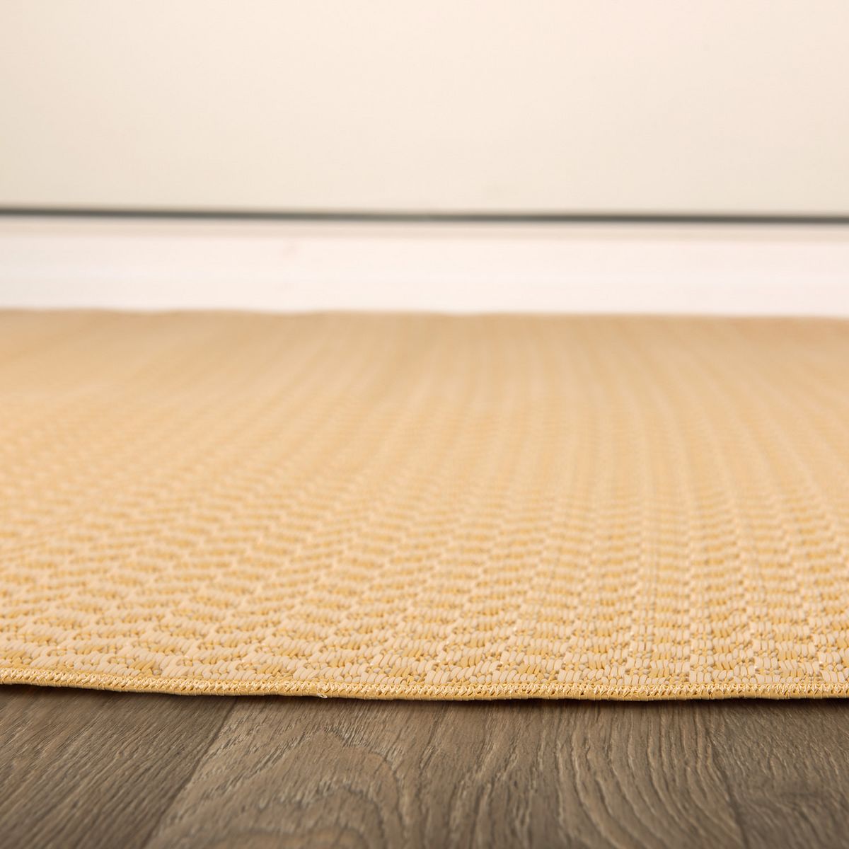 World Rug Gallery Contemporay Solid Reversible Plastic Indoor and Outdoor Picnic Mat, Camping Rug, RV Rug:  Geometric,  UV-Resistant,  Flat Pile - thumbnail 3