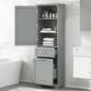 Okak Bathroom Storage Cabinet,Freestanding Storage Cabinet with 2 Drawers&Adjustable Shelves,Bathroom Floor Cabinet - 2 of 4