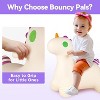 iPlay, iLearn Bouncy Pals Unicorn Hopping Horse, Toddler Girls Inflatable Bouncing Animal Hopper Toy - 3 of 3