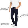 Mens 3 Pack Chinos Slim Fit Stretch Pants - 4 of 4