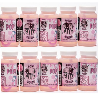 Atomic Bubbles: Bubble Love Bubblegum Scented Bubbles - 10 pack - 4oz Bottles