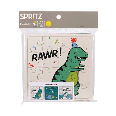 6ct Fossil Friends Dinosaur Puzzle Party Favors - Spritz&#8482;_1