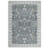 Washable Vintage Rug Non Slip Low Pile Rug Soft Throw Floor Cover Floral Foldable Indoor Carpet for Living Room Bedroom Playroom Nursery - 4 of 4