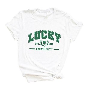 Simply Sage Market Women's Lucky University Short Sleeve Graphic Tee - 1 of 4