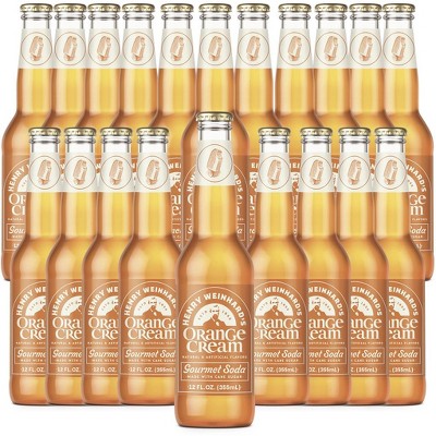 Henry Weinhard's Orange Cream Soda 20 Pack | 12oz Glass Bottles | Classic American Flavor | Premium Craft Soda