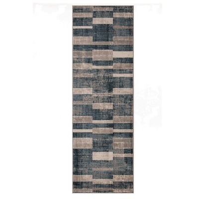Modern Farmhouse Wide Striped Indoor Runner or Area Rug by Blue Nile Mills