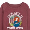Women's - Disney - Merida Your Fate Is Your Own Lightweight French Terry Wide Neck Long Sleeve Shirt - 2 of 4