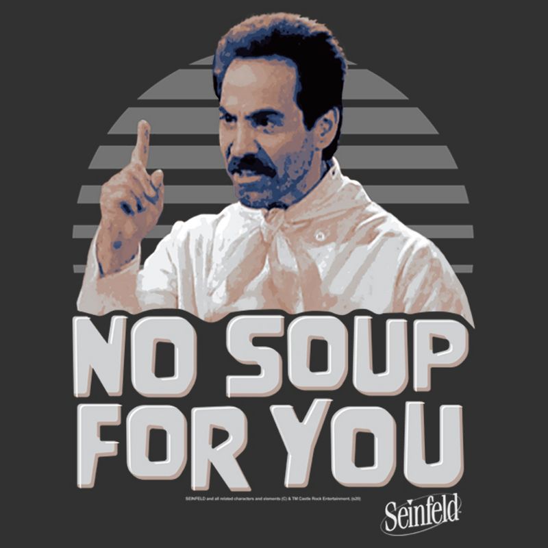Men's Seinfeld No Soup For You Photo T-Shirt, 2 of 3