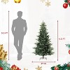 Acekool Prelit Holiday Tree, Artificial Pine with Warm White Lighting, Thickened Branches, Easy Assembly, Fire-Resistant, Foldable Base - 2 of 4