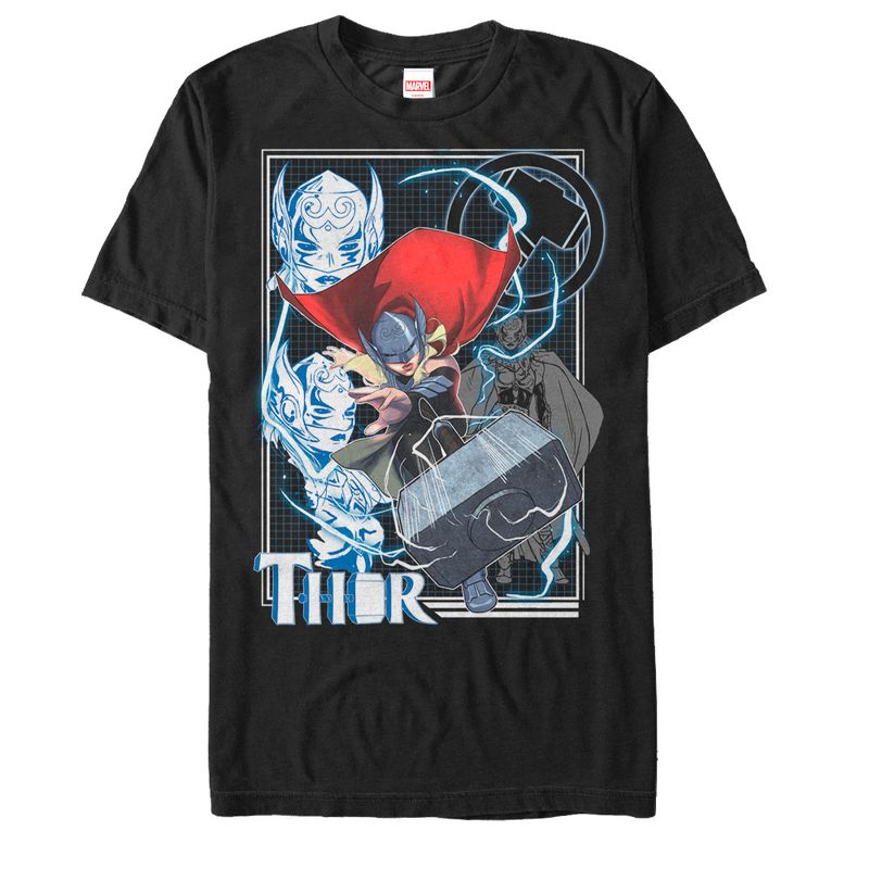 Men's Marvel Mighty Thor Throw T-Shirt, 1 of 5