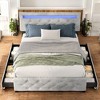 Mshliw Modern Upholstered Platform Storage Bed with 4 Drawers & LED Lighting – No Box Spring Needed - 4 of 4