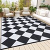 Outdoor Rug 9'x12' Waterproof Patio Rug, Reversible Lightweight Plastic Carpet for Deck Balcony Porch Decor - 2 of 4