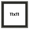 PosterPalooza | Square Antique Black Picture Frame - UV Acrylic, Foam Board Backing, Hanging Hardware - 2 of 4