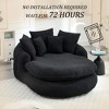 KTMBDW Bean Bag Chair Bean Bag Chairs for Adults Comfy Sofa Chair with Spacious Design Oversized Bean Bag Sofa for Living Room Chenille Fabric - 4 of 4