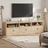 Mid Century Modern TV Stand for TVs Up to 80", 70in Entertainment Center with Storage Drawer and Open Shelves, Media Cabinet for Living Room,Bedroom - 3 of 4